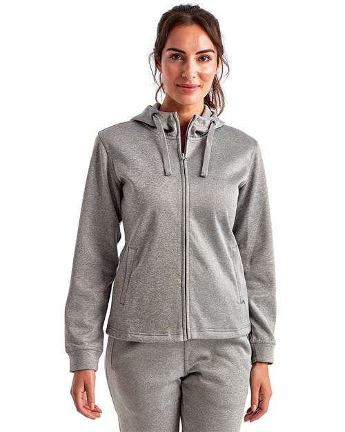 Women's Spun Dyed Full-Zip Hooded Sweatshirt - TD498 10