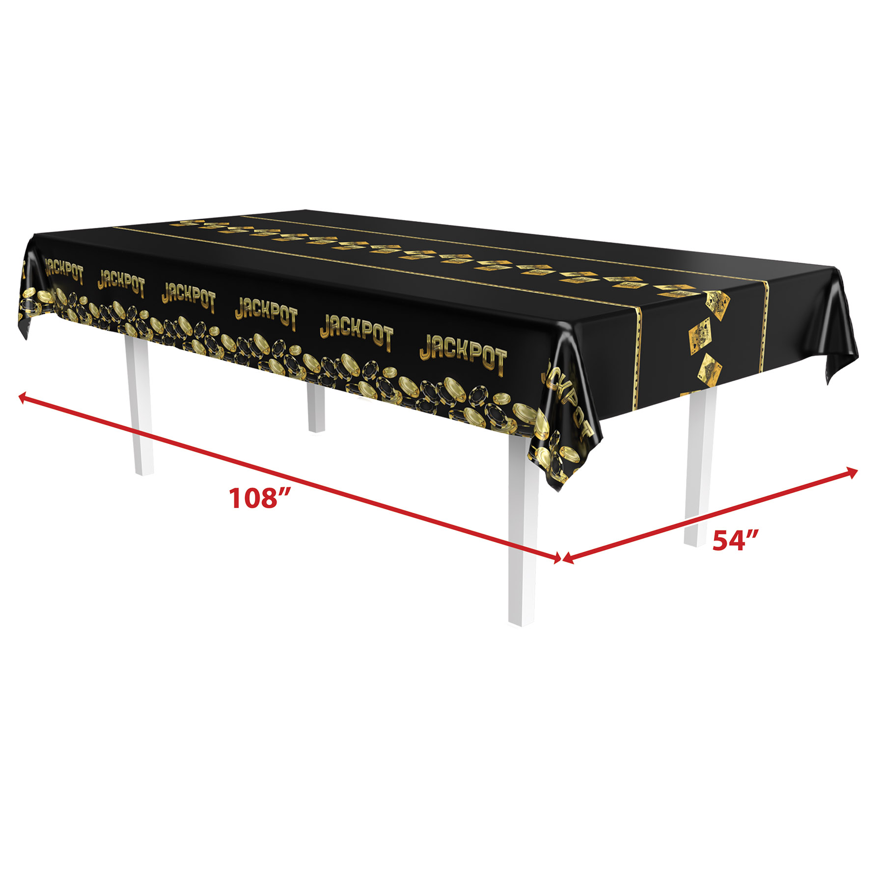 Metallic Casino Tablecover 2