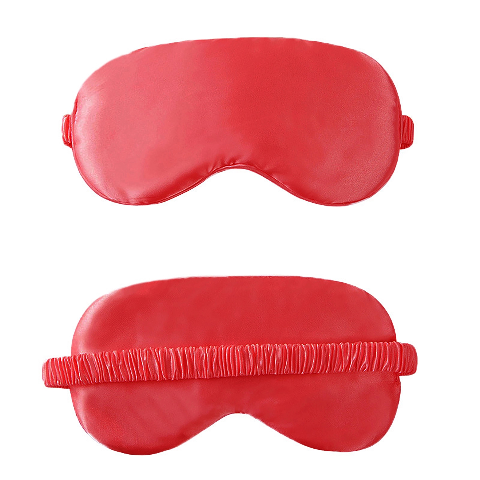 MOQ 50pcs Travel Soft Imitated Silk Fabric Sleep Eye Mask 5