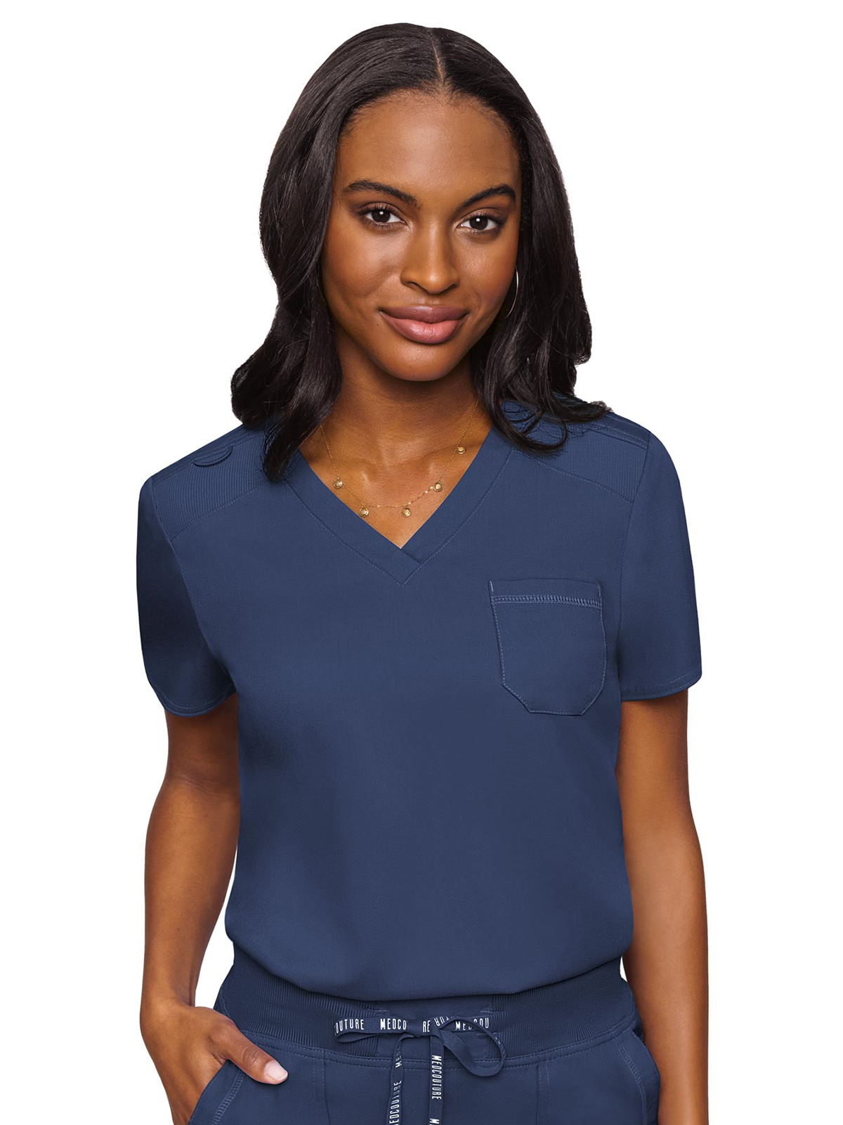 Med Couture - MC Touch - Women's 1-Pocket V-Neck Top 46