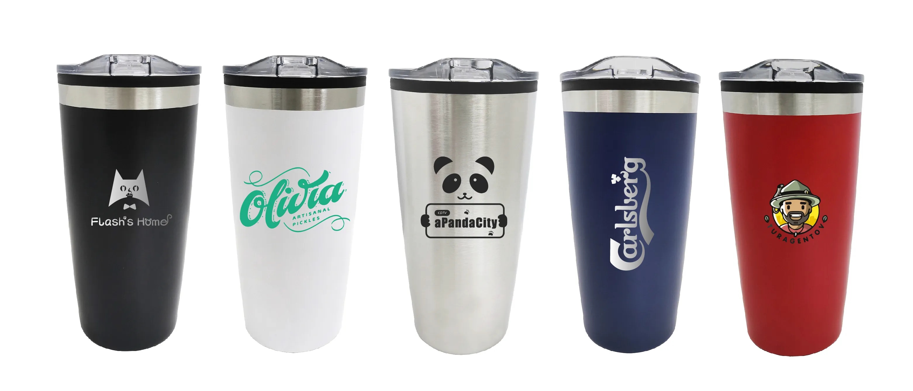 20oz SS Double Wall Tumbler Metal Outside with Plastic Liner 2