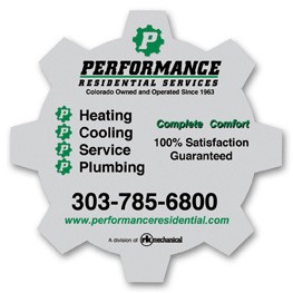 Re-Stick-It Decal (3.5"x3.5") Gear Shape