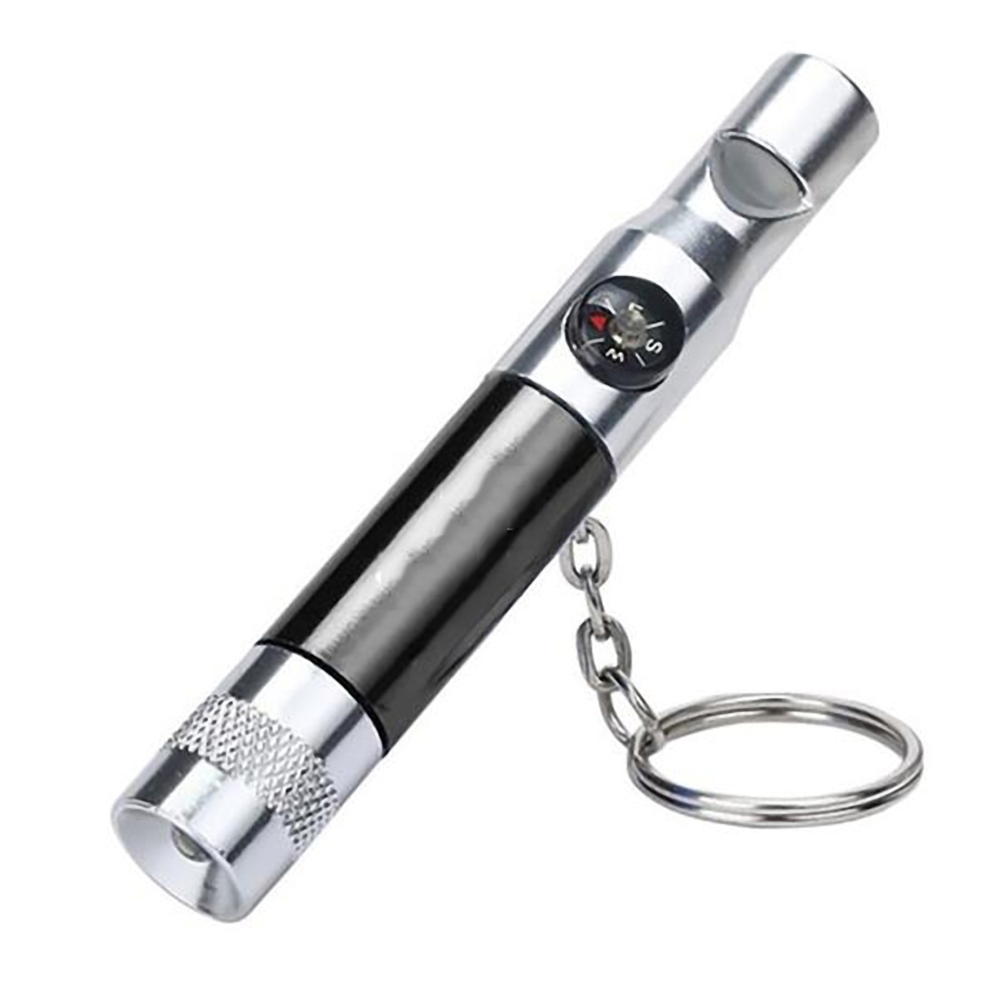 LED Light, Compass & Whistle Keychain Toolkit 4