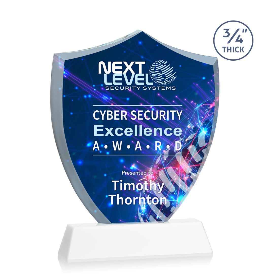 Scudo Shield VividPrint™ Award on Newhaven - White 6