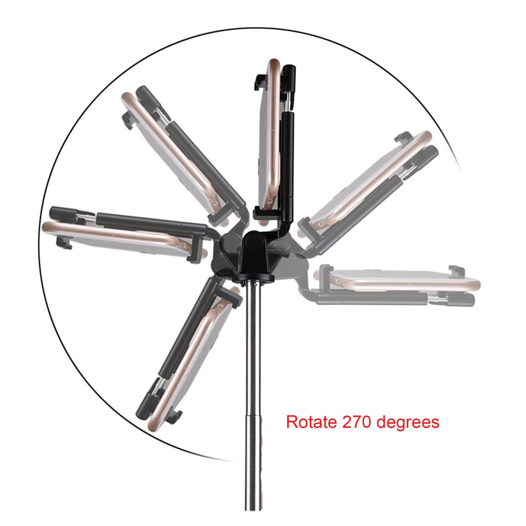 Selfie Stick Extendable Wireless Remote Tripod Stand 1