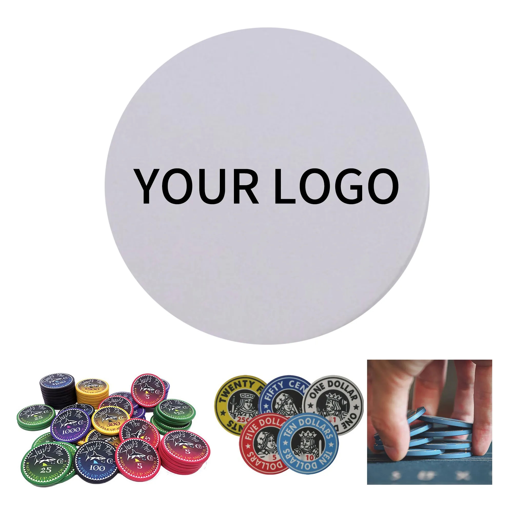 Ceramic Casino Style Poker Chip 2