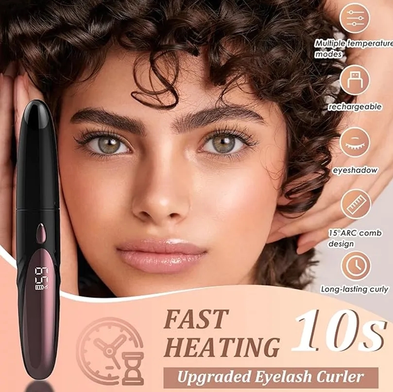 OEM Private Label Eyelash Curler USB Rechargeable Makeup Artist Tool Supplier 5