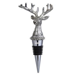 Charming Festive Reindeer Head Wine Stopper Cork 5