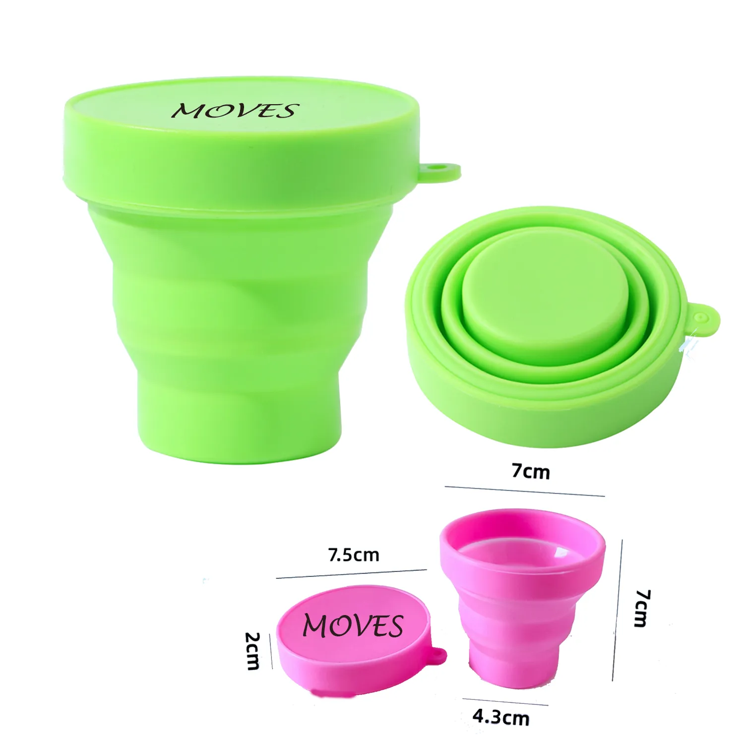6OZ Portable Silicon Glue Folding Cup 10