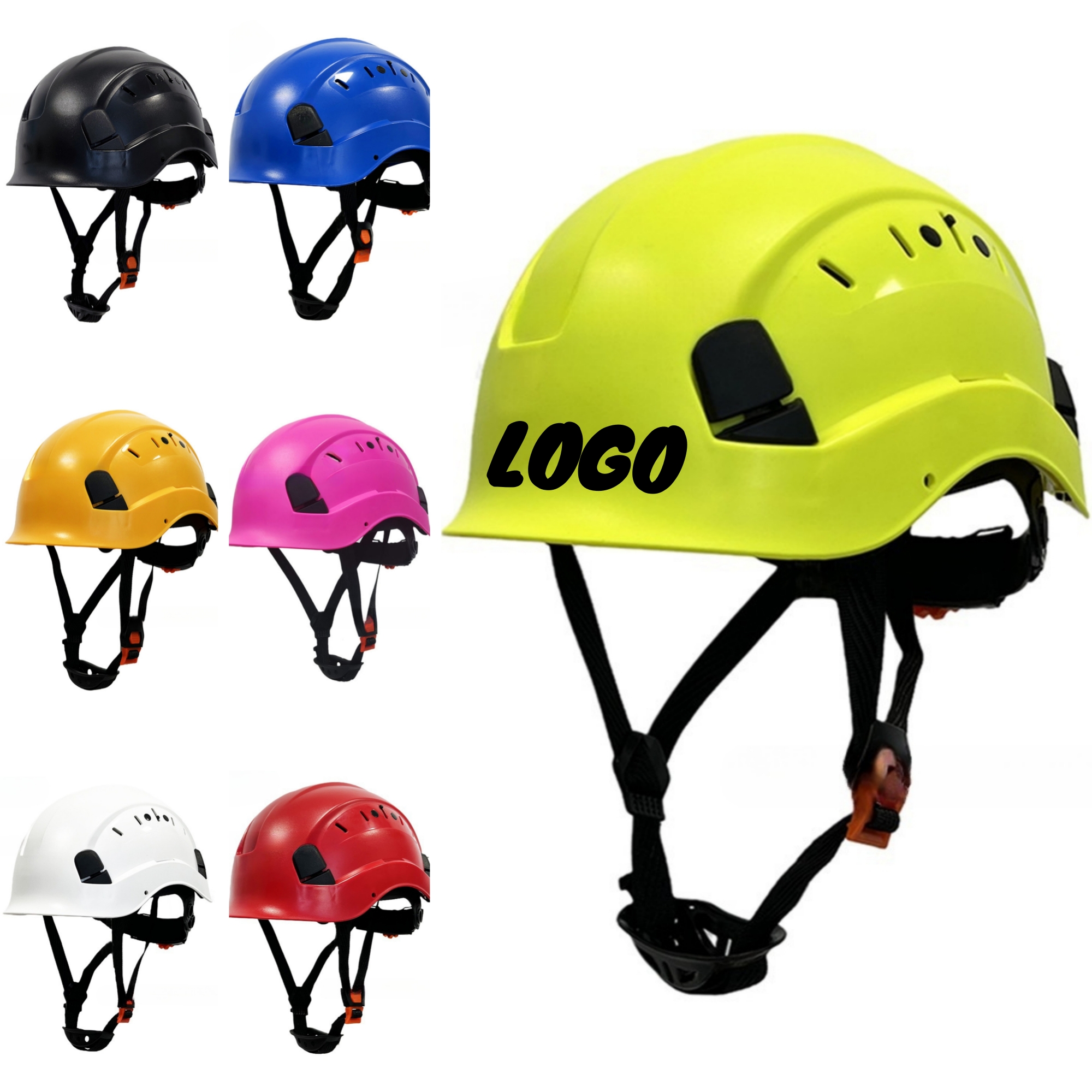 Pin Lock 6 Point Suspension Construction Hard Hats 7