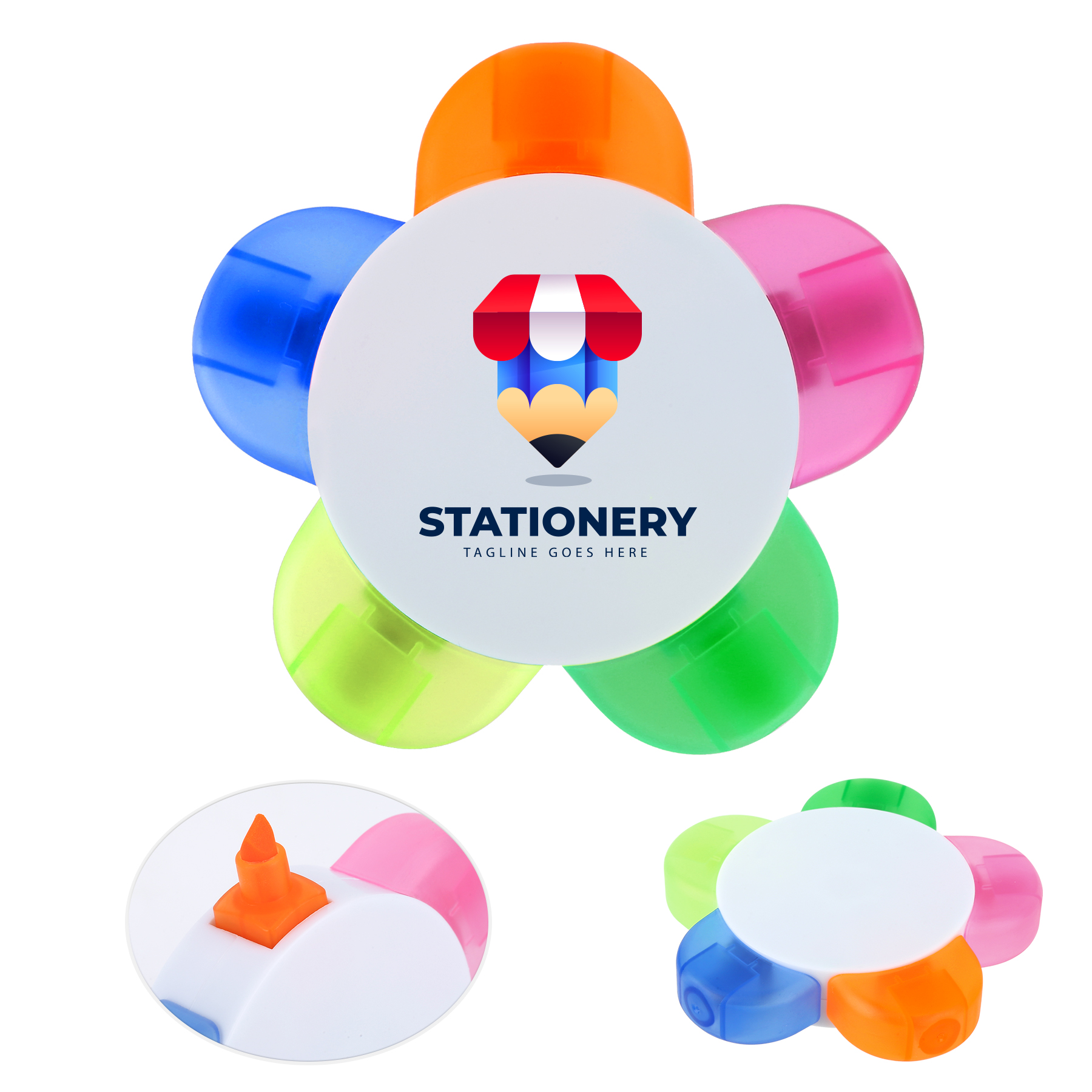 Flower Shape Highlighter W/5 Different Colors 3
