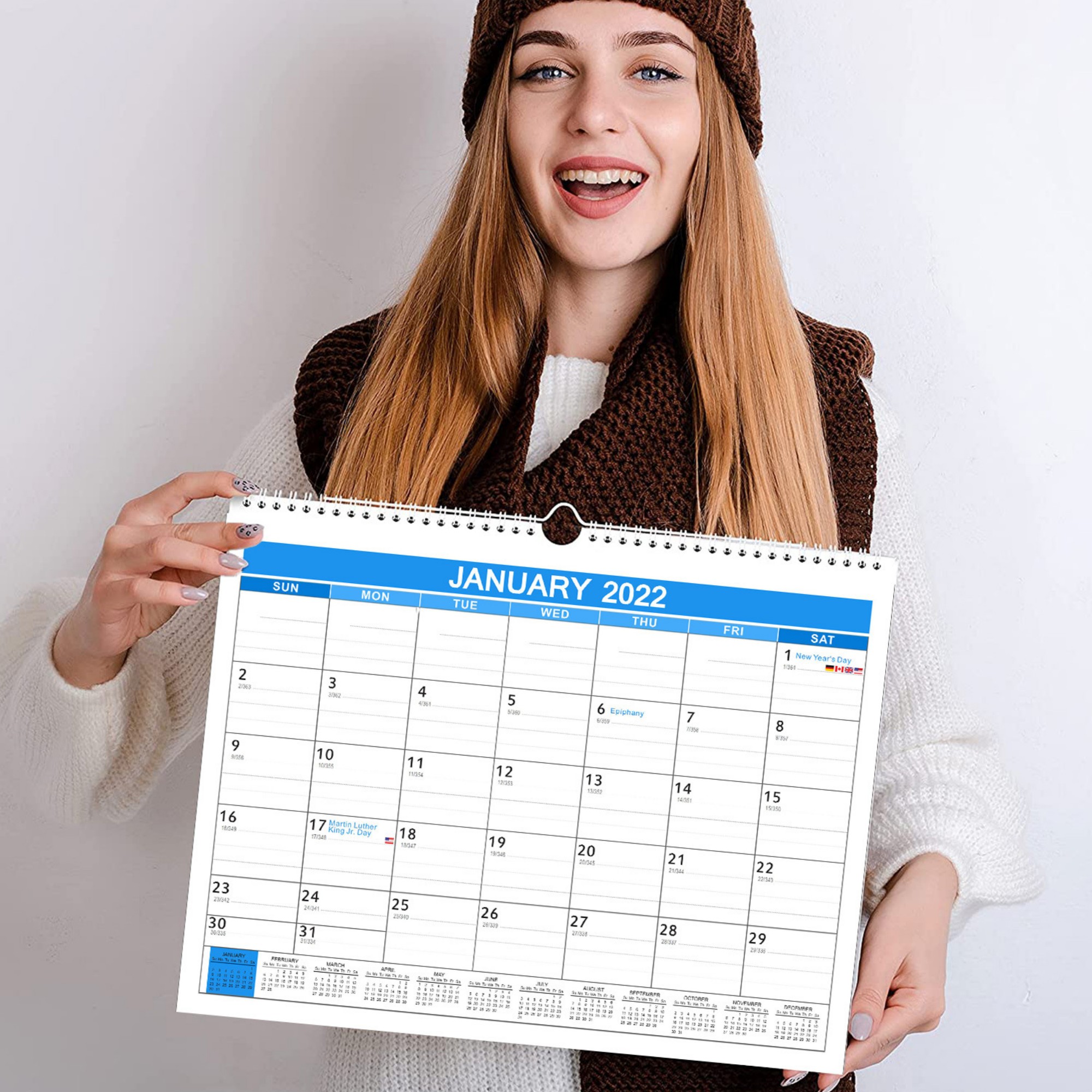 18 Months 15"*12" Wall Calendar From Jan 2025 To June 2026 3