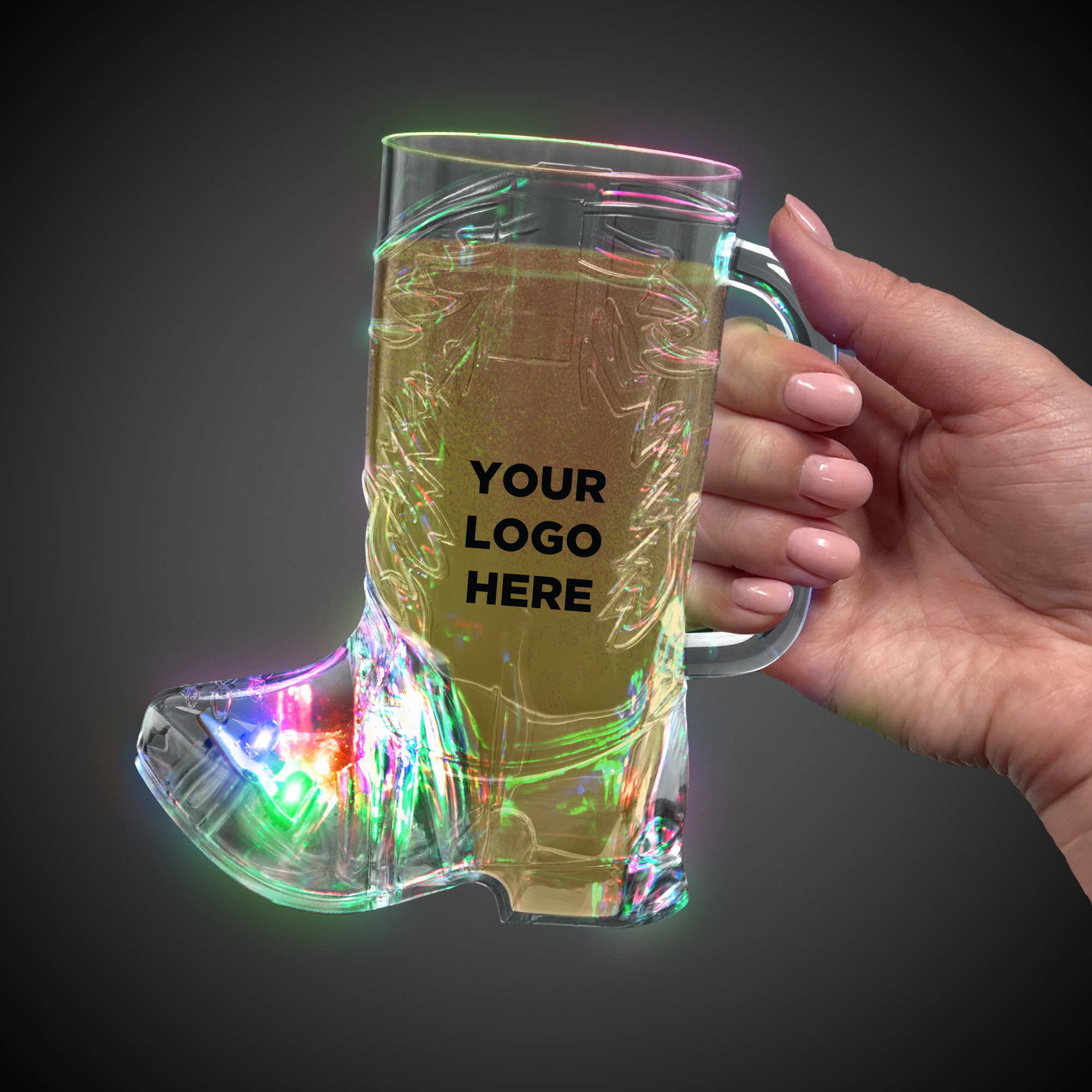 Cowboy Boot Shape Light Up Cup 9