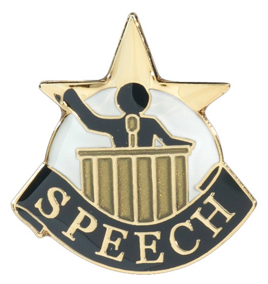 Speech Academic Achievement Pin 2