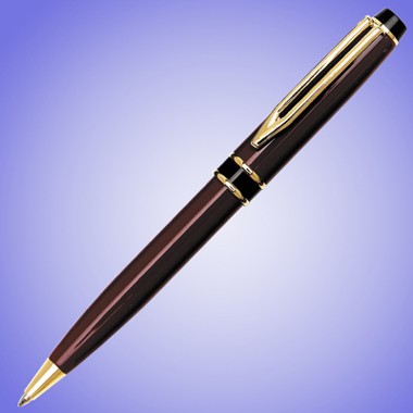 BURGUNDY ALPINE BALL PEN 2