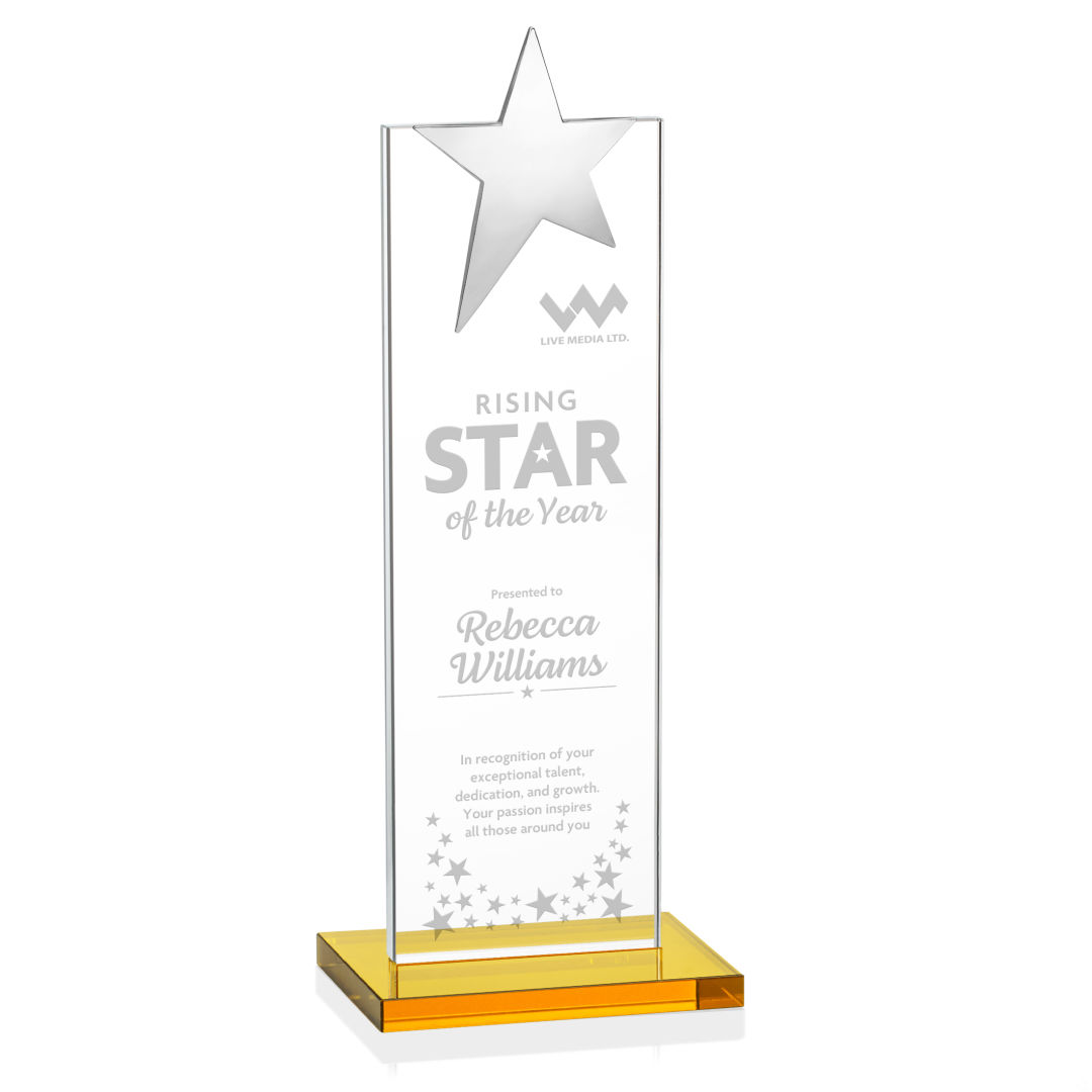 Bryanston Chrome Star Award - Amber 3
