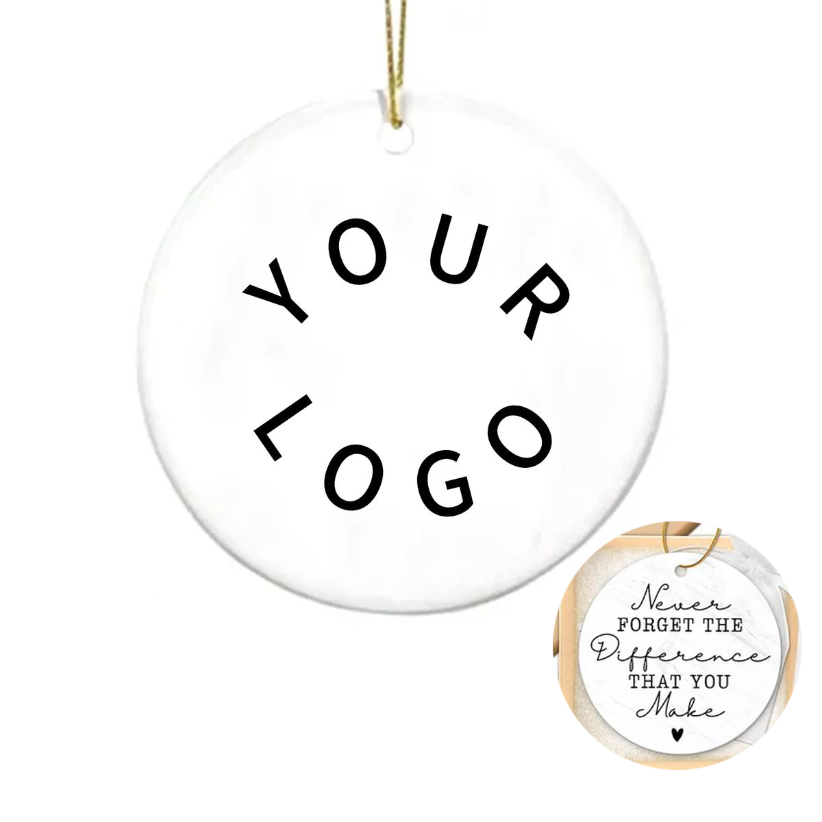 DIY Acrylic Christmas Ornament with Custom Branding 3