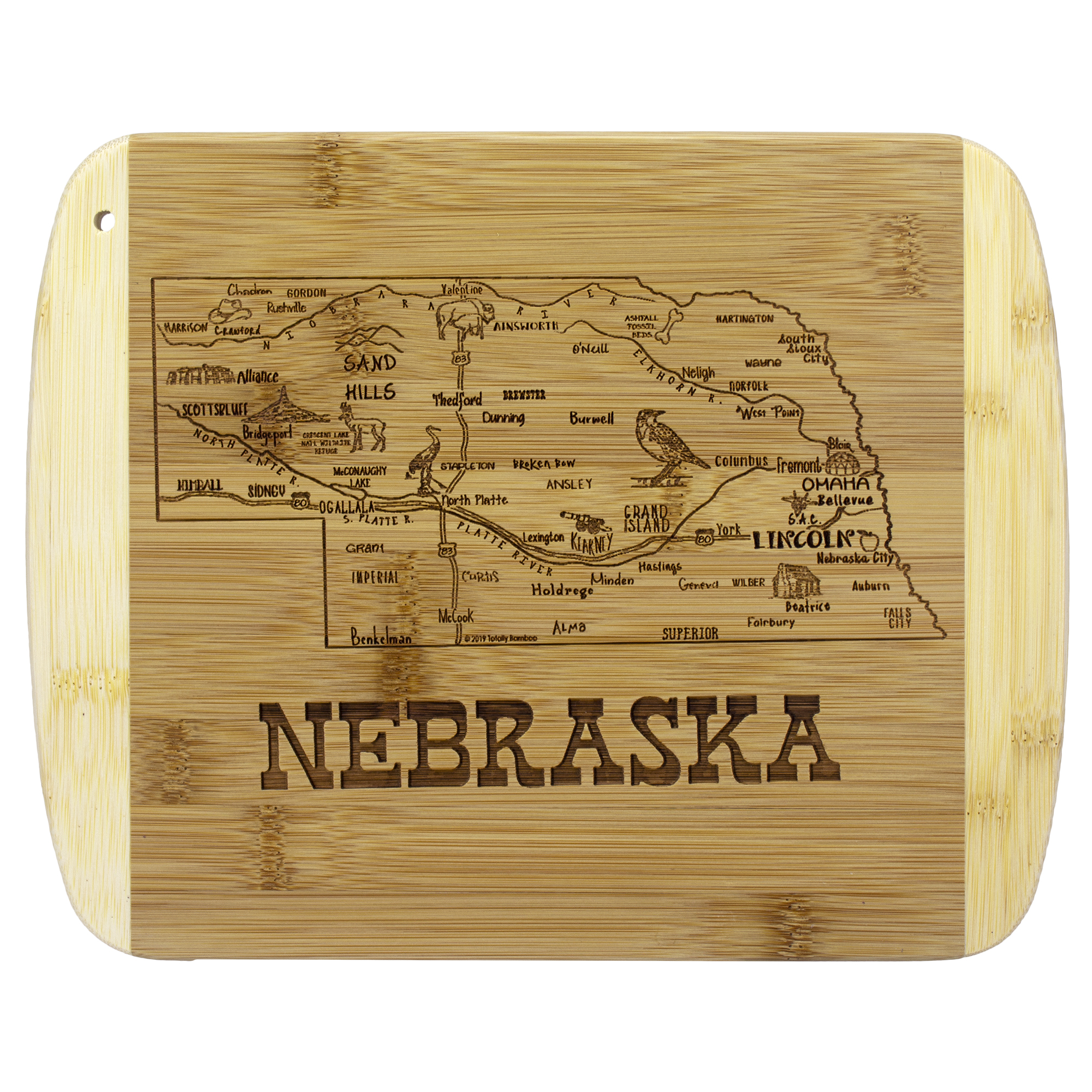 A Slice of Life Nebraska Serving & Cutting Board 7