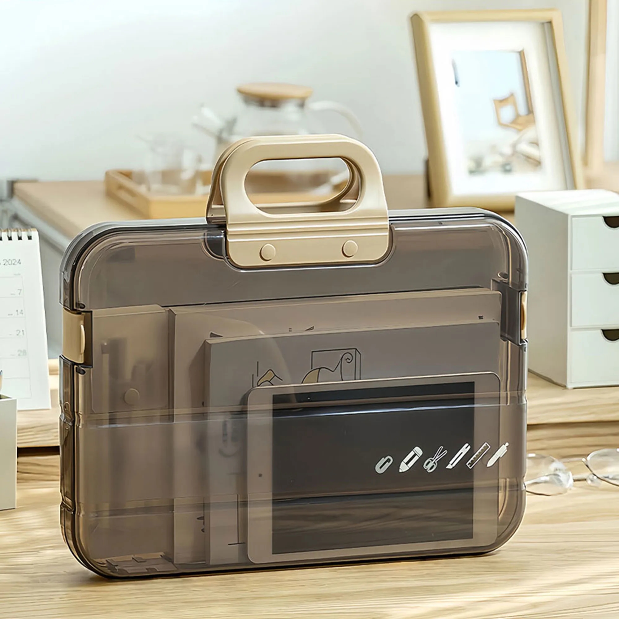 Double Lock Portable Document Folder With Waterproof Design 8