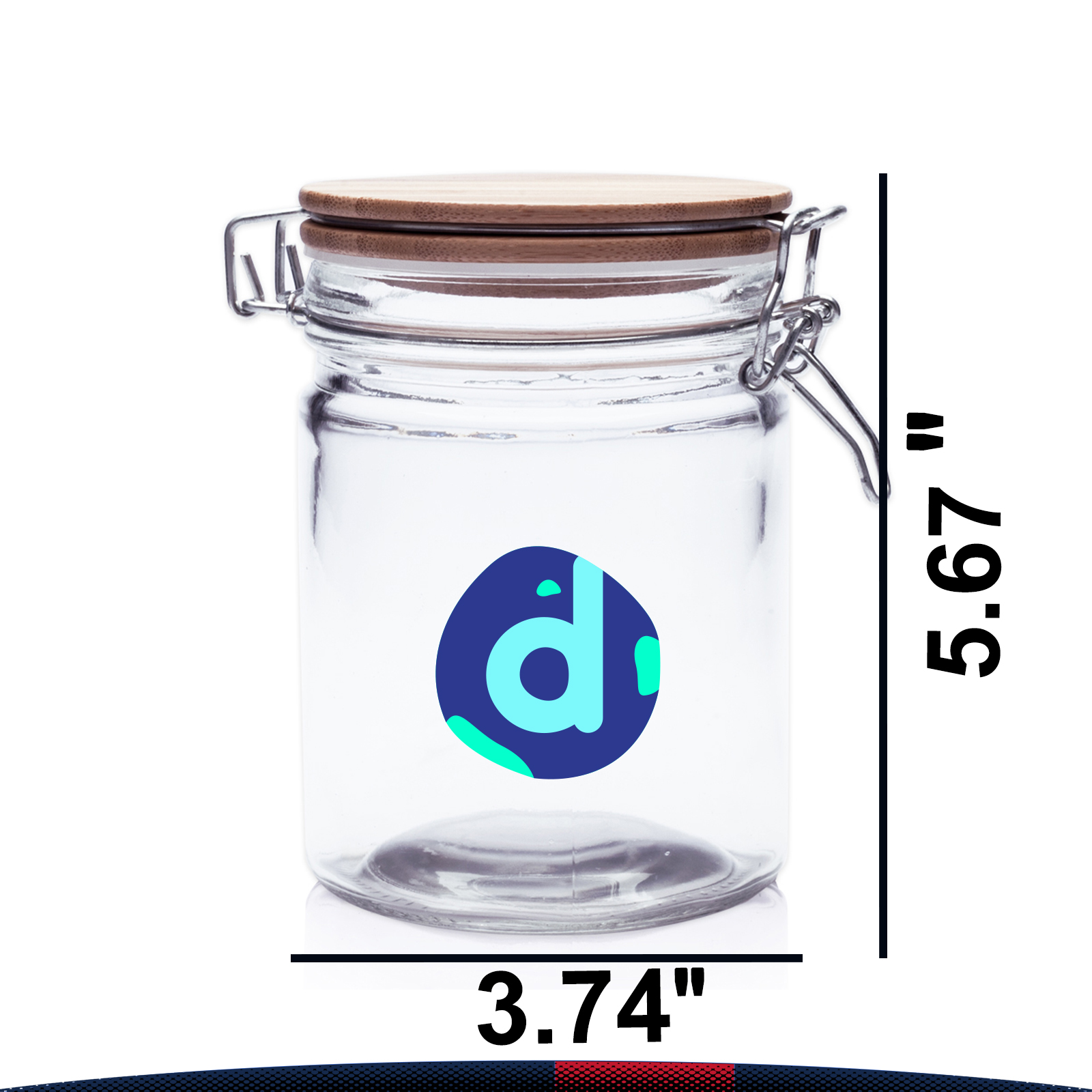 22 oz. Candy Jars with Wood Lids 5