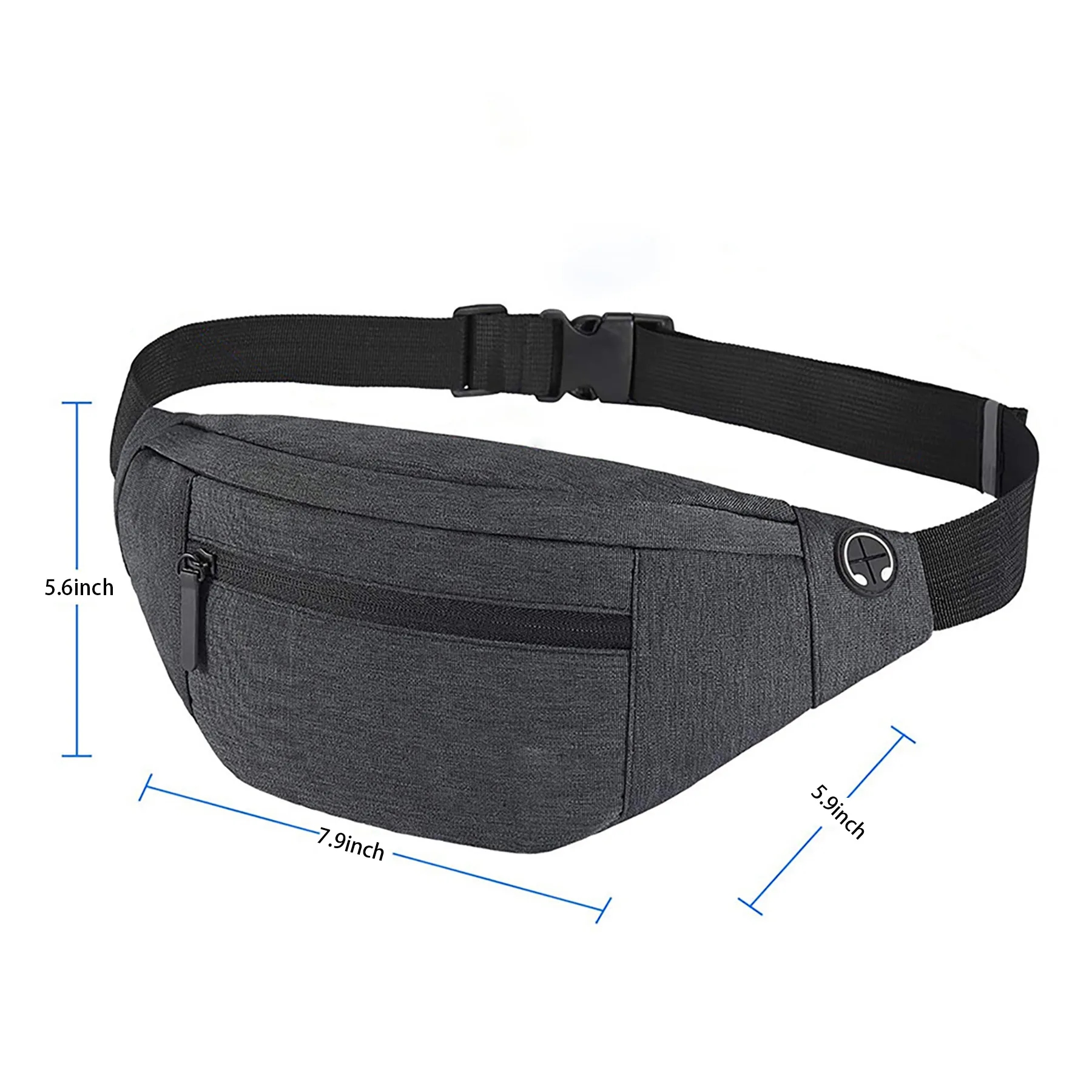 Large Crossbody Bag WIth Waist Unisex 11