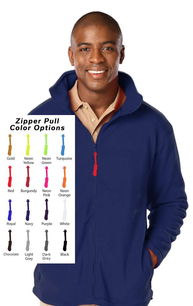 Custom Zipper Pull Polar Fleece Jacket 7