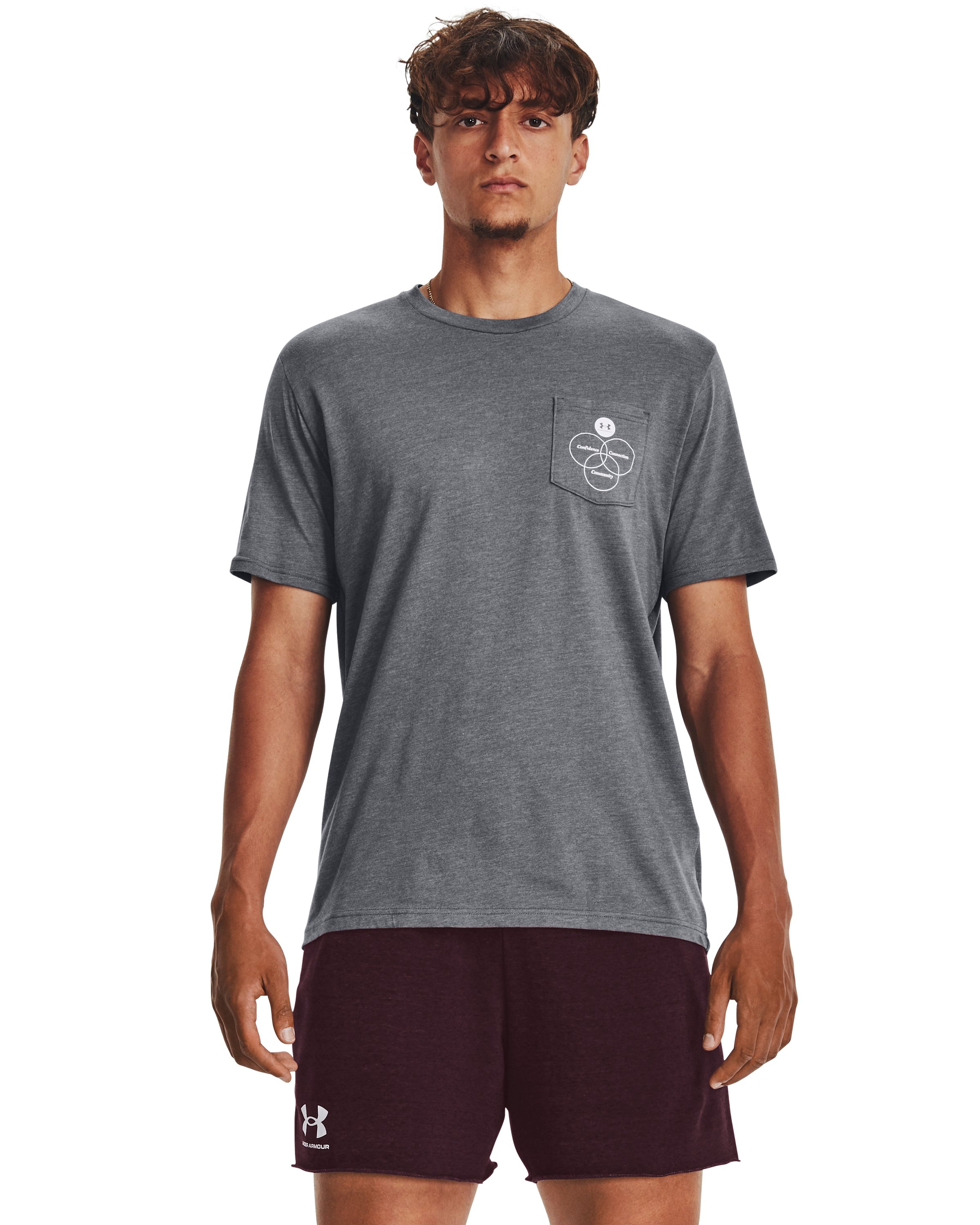Men's UA Left Chest Confidence, Connection, Community Short Sleeve  2