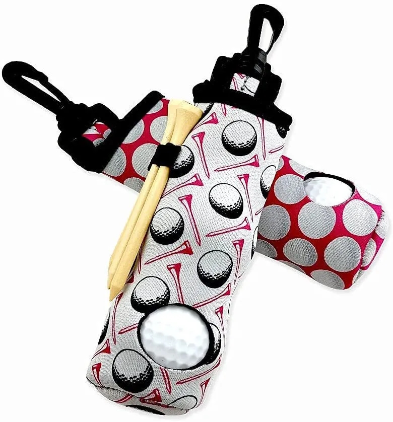 Portable Storage Bag With Golf Ball 3 Tees 8