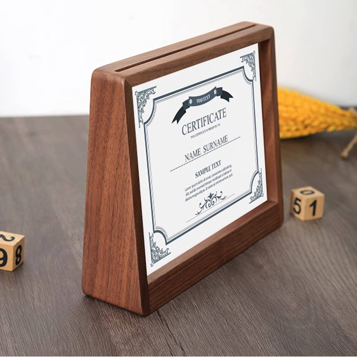 4x6inch Beech Wood Certificate Album Frame 5
