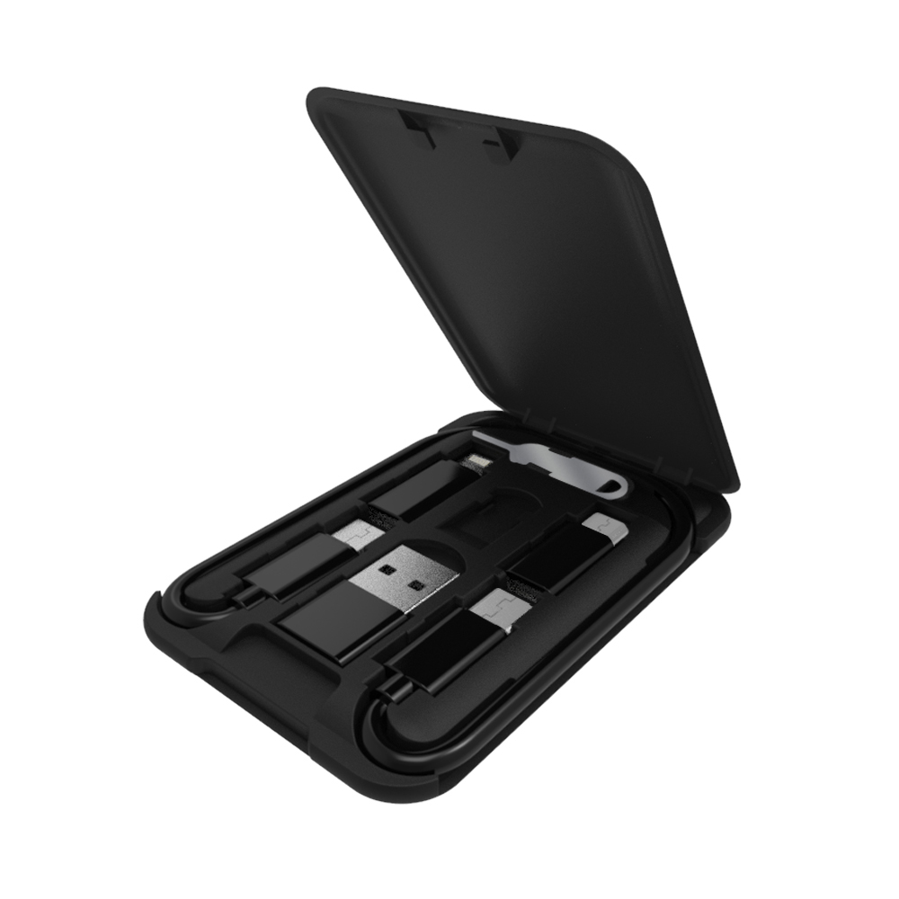 Eco-Friendly 6-in-1 Charging Cable Kit Wheat Straw 3