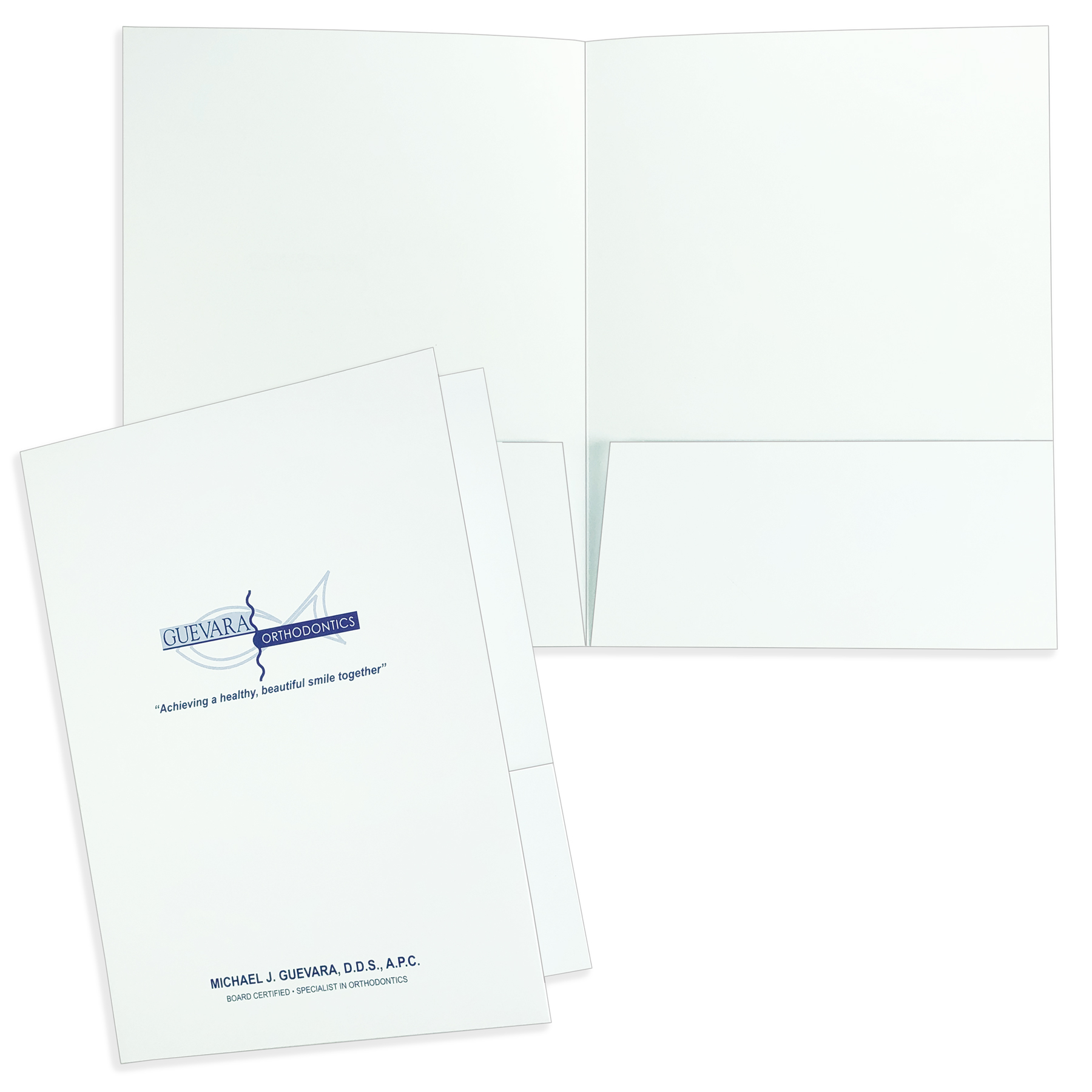 Quick Ship Economy One PMS Color Printed Folders 20