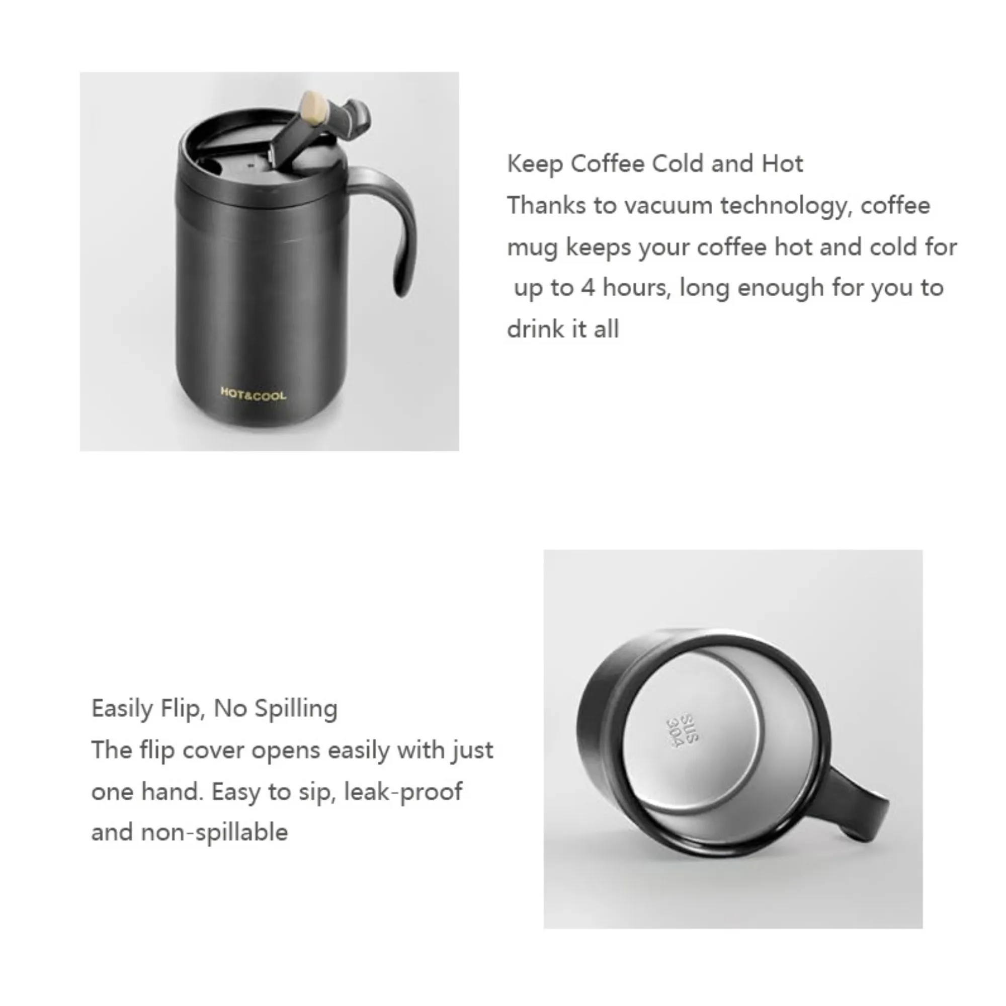 Pour - Over Coffee Mug Thermal Insulation Office Brew 3