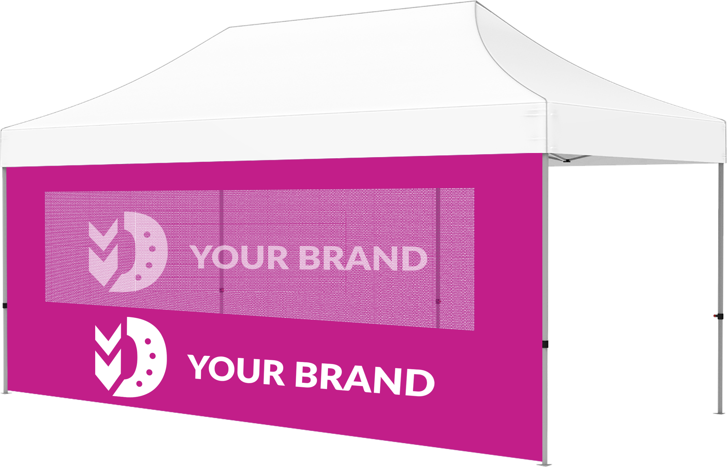 20ft Full Tent Wall Only - 1 Side Imprint w/Single Polyester Window 2