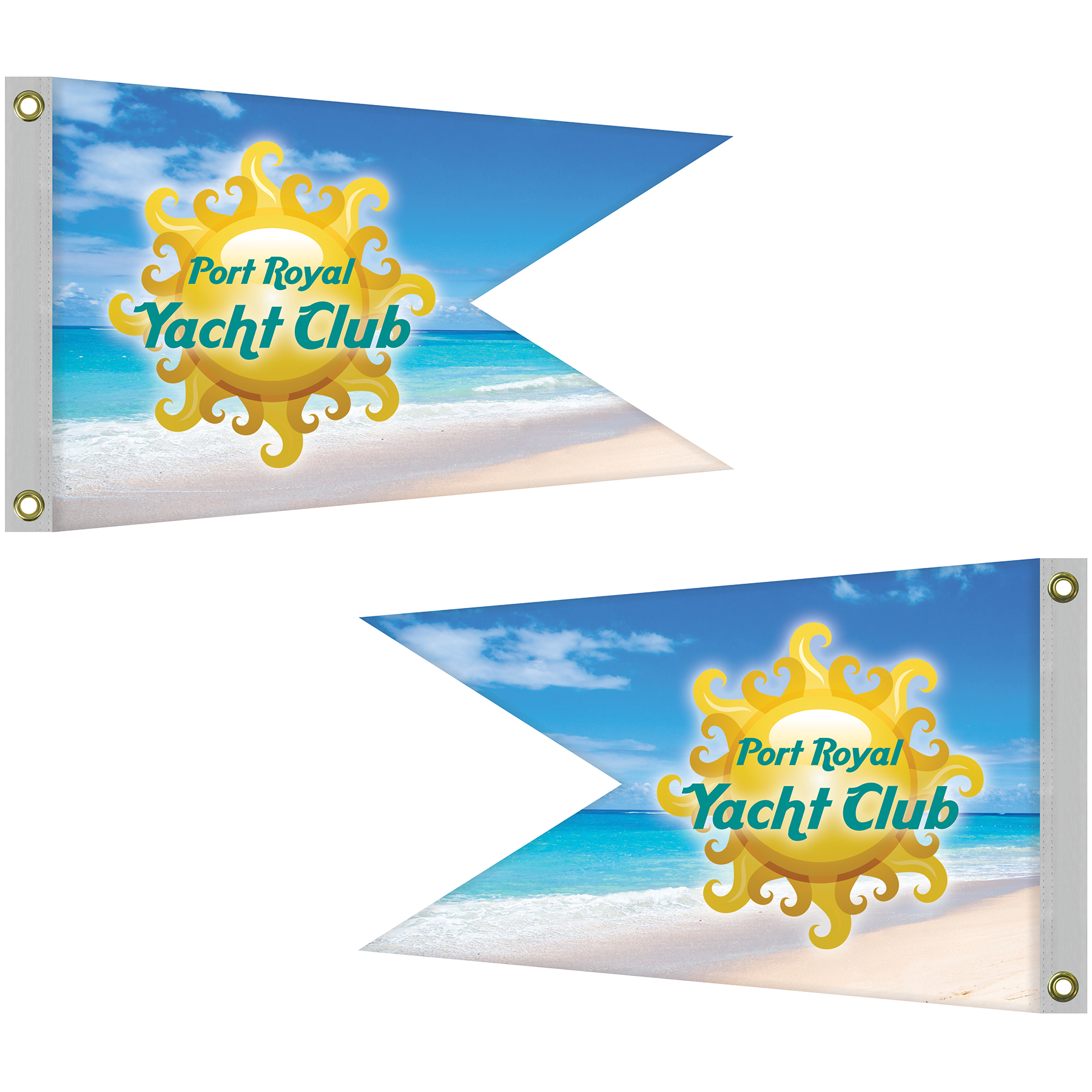 Double Sided Knitted Polyester Swallowtail Boat Flag (24"x36") 5