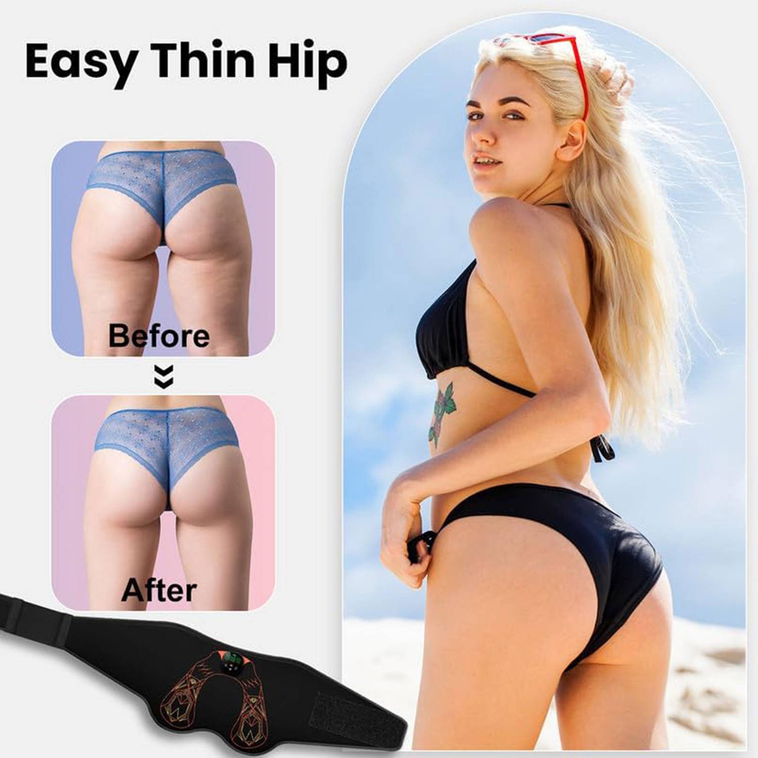 Adjustable Smart Shaping Fitness Hip Belt 7