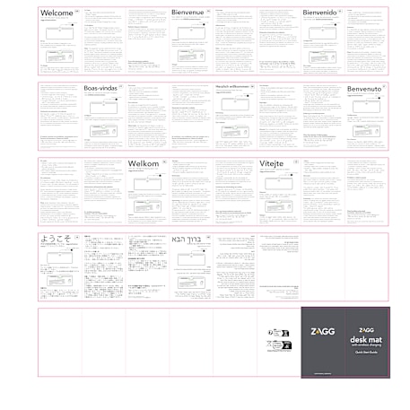 Zagg Desk Mat with Wireless Charging 54