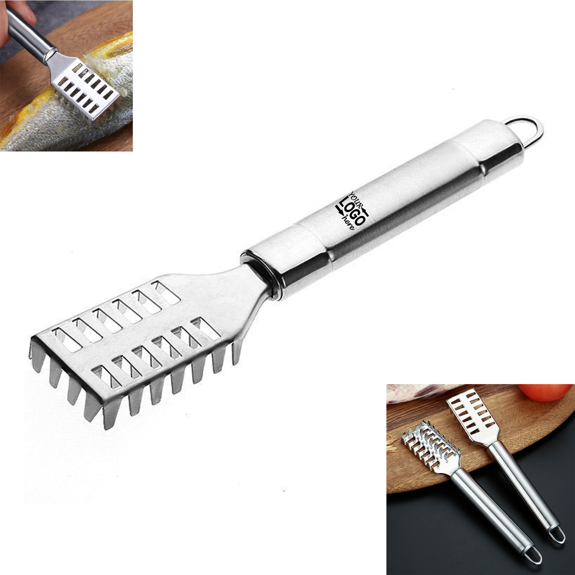 Stainless Steel Fish Scaler Remover Brush tool 3