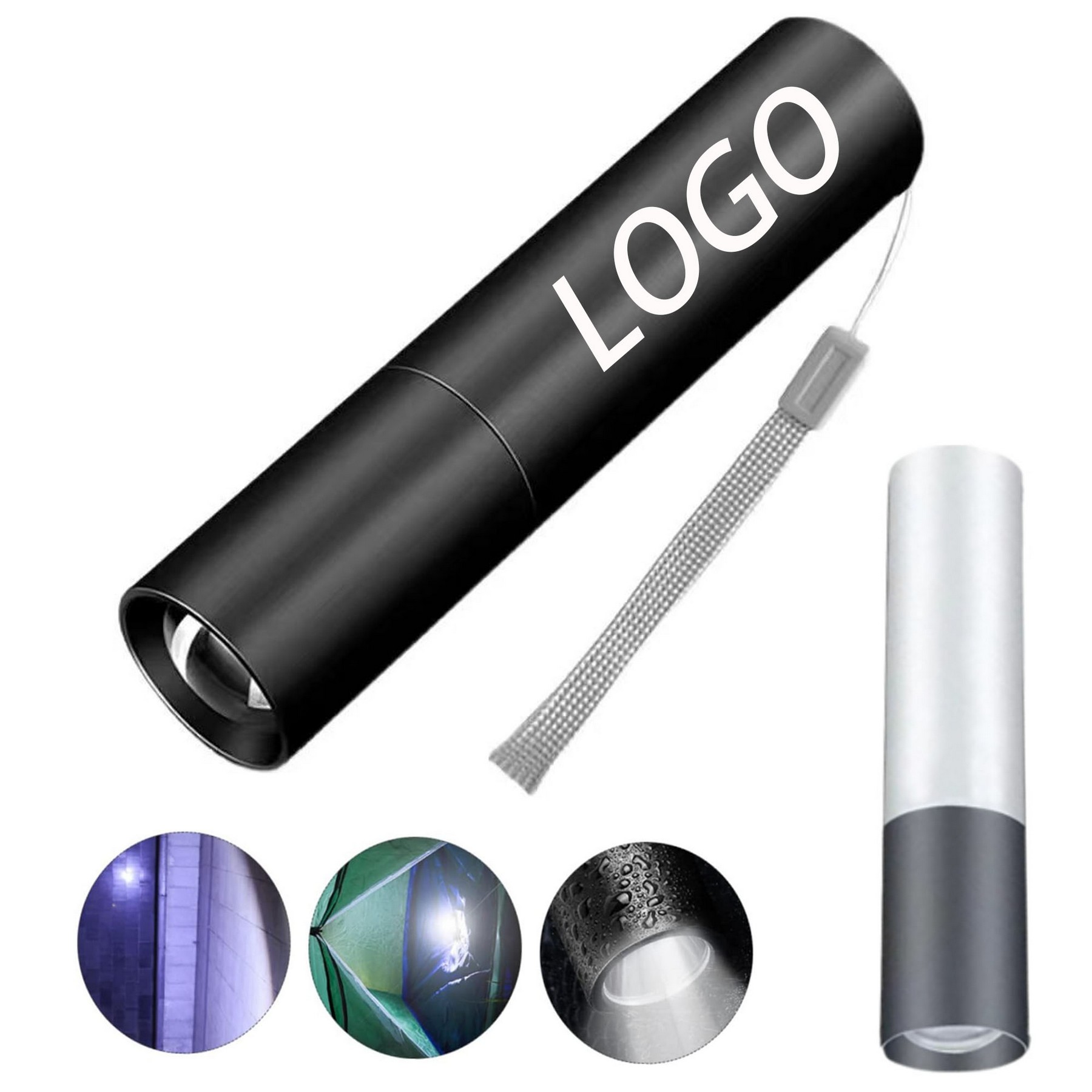 USB Rechargeable Aluminium Mini Torch