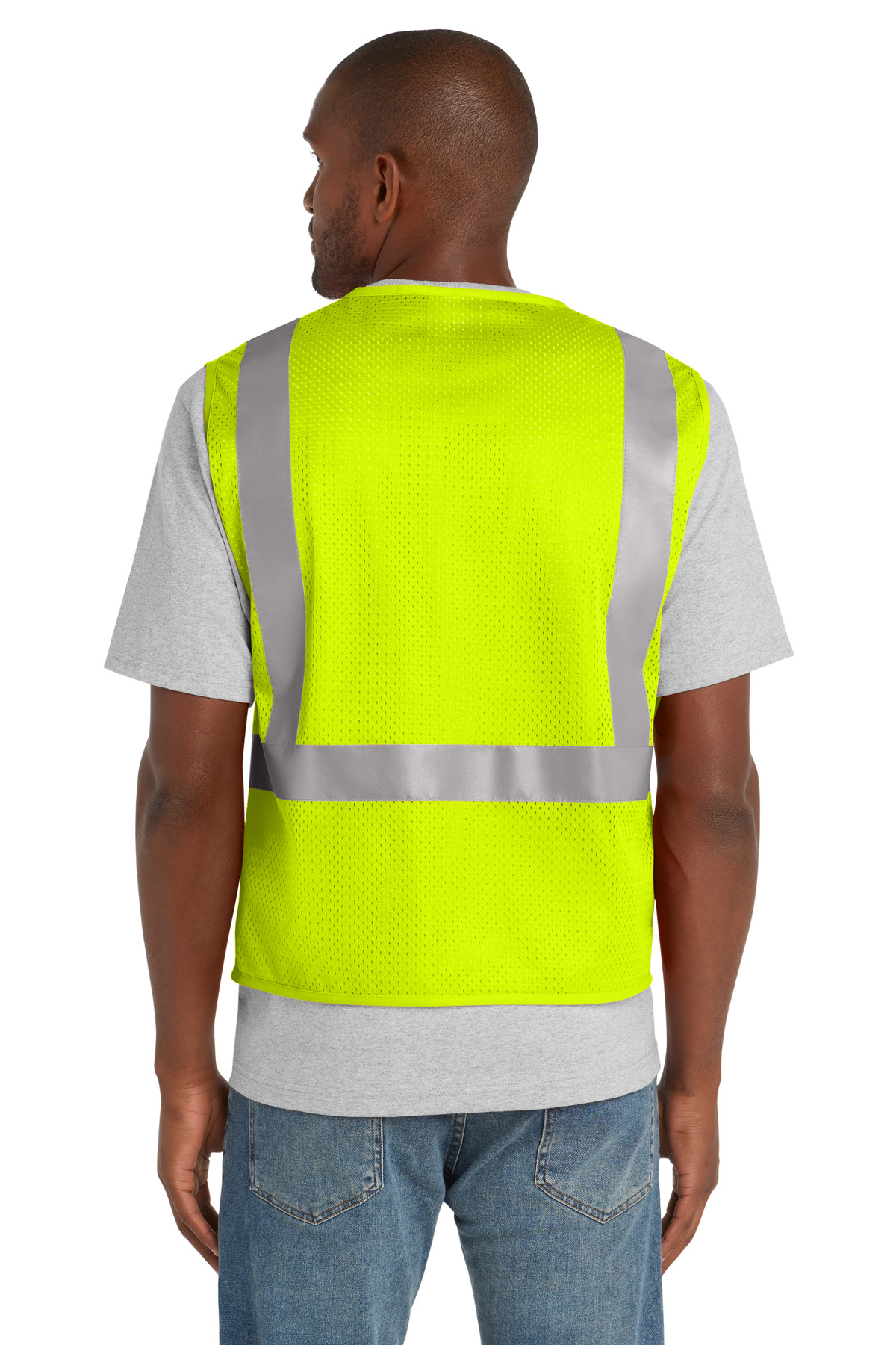 CornerStone ANSI 107 Class 2 Mesh Zippered Vest. CSV102 13