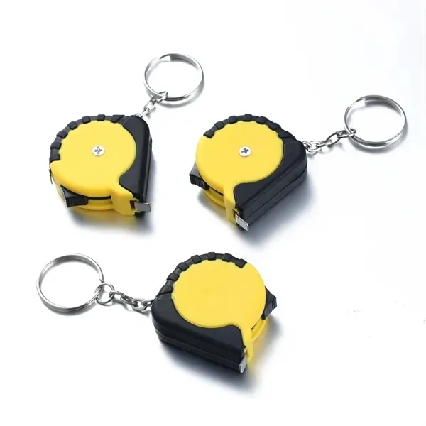 Mini Tape Measure Keychain Full Color Compact 9