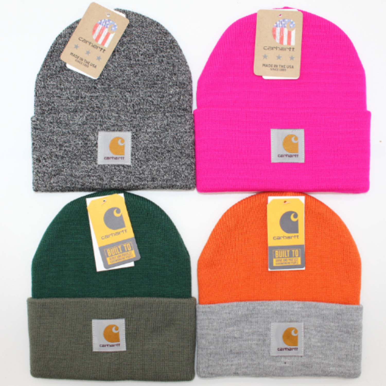 Tooling mixed color thread cloth label knitted hat 5