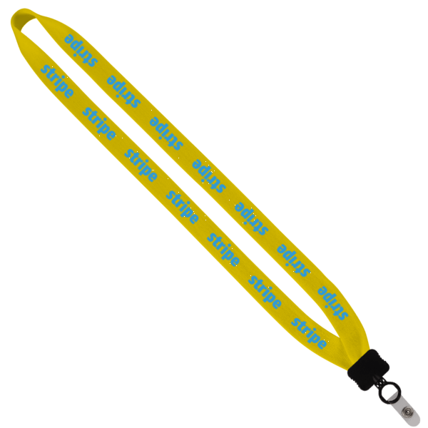 3/4" Cotton Lanyard with Plastic Clamshell & O-Ring 31