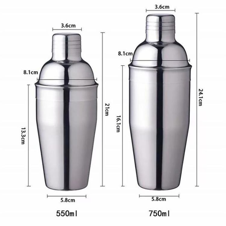 5 PCS Cocktail Shaker Set Stainless Steel, custom bottle opener with logo imprint 2