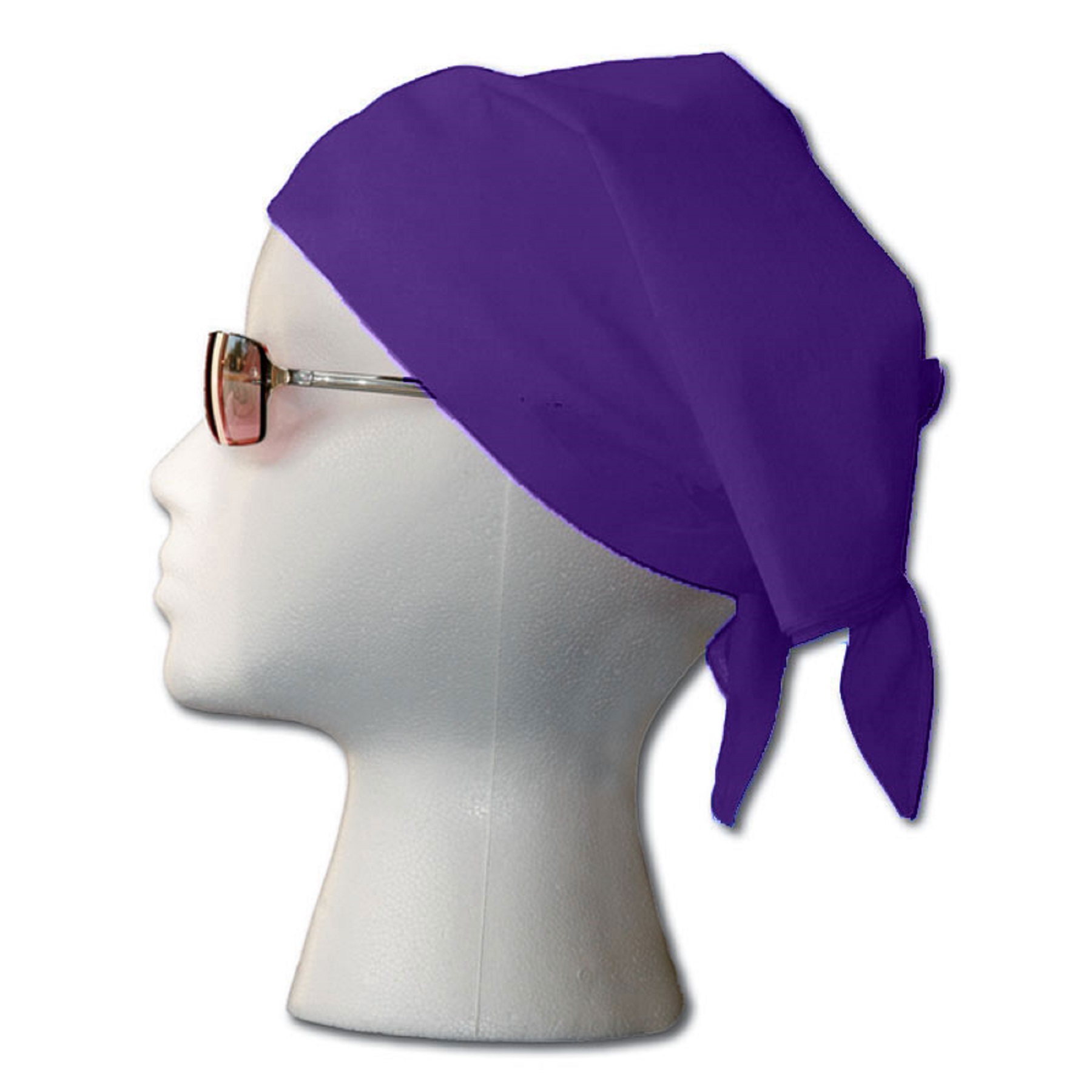 100% Cotton Bandana 22x22" (Hemmed) 25