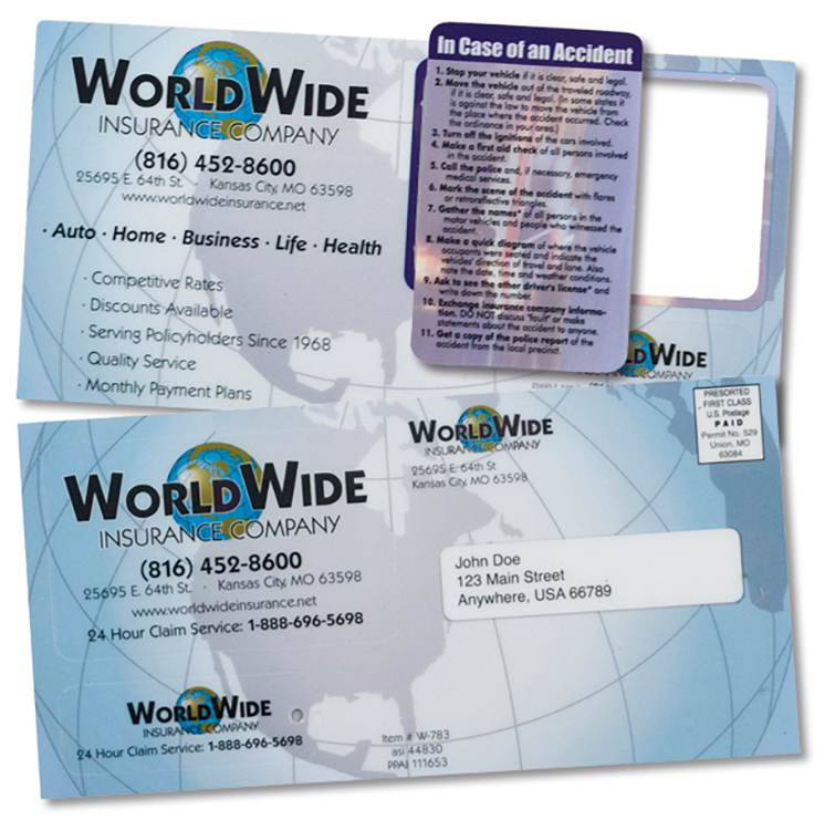 Mail Card with One Key Tag and One Membership Card 2