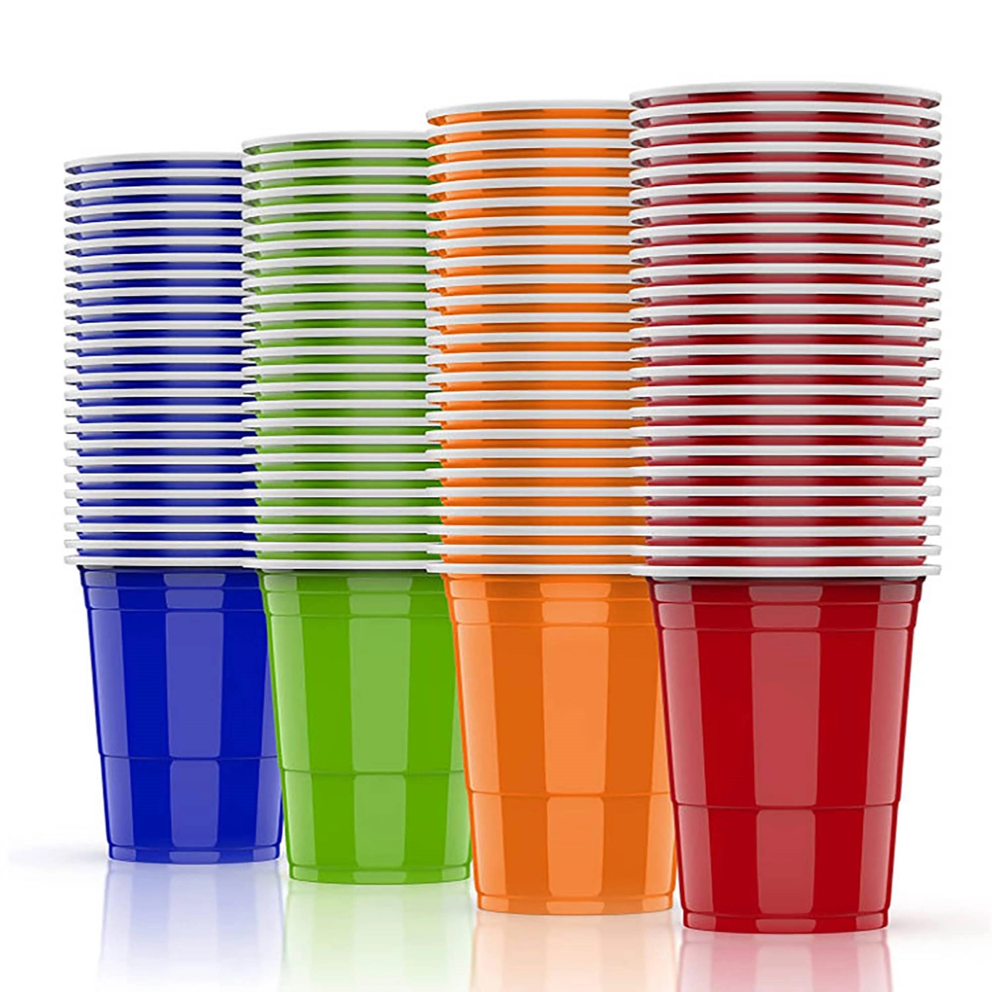 MOQ 500pcs 16 oz Reusable Party Stadium Solo Disposable Cups