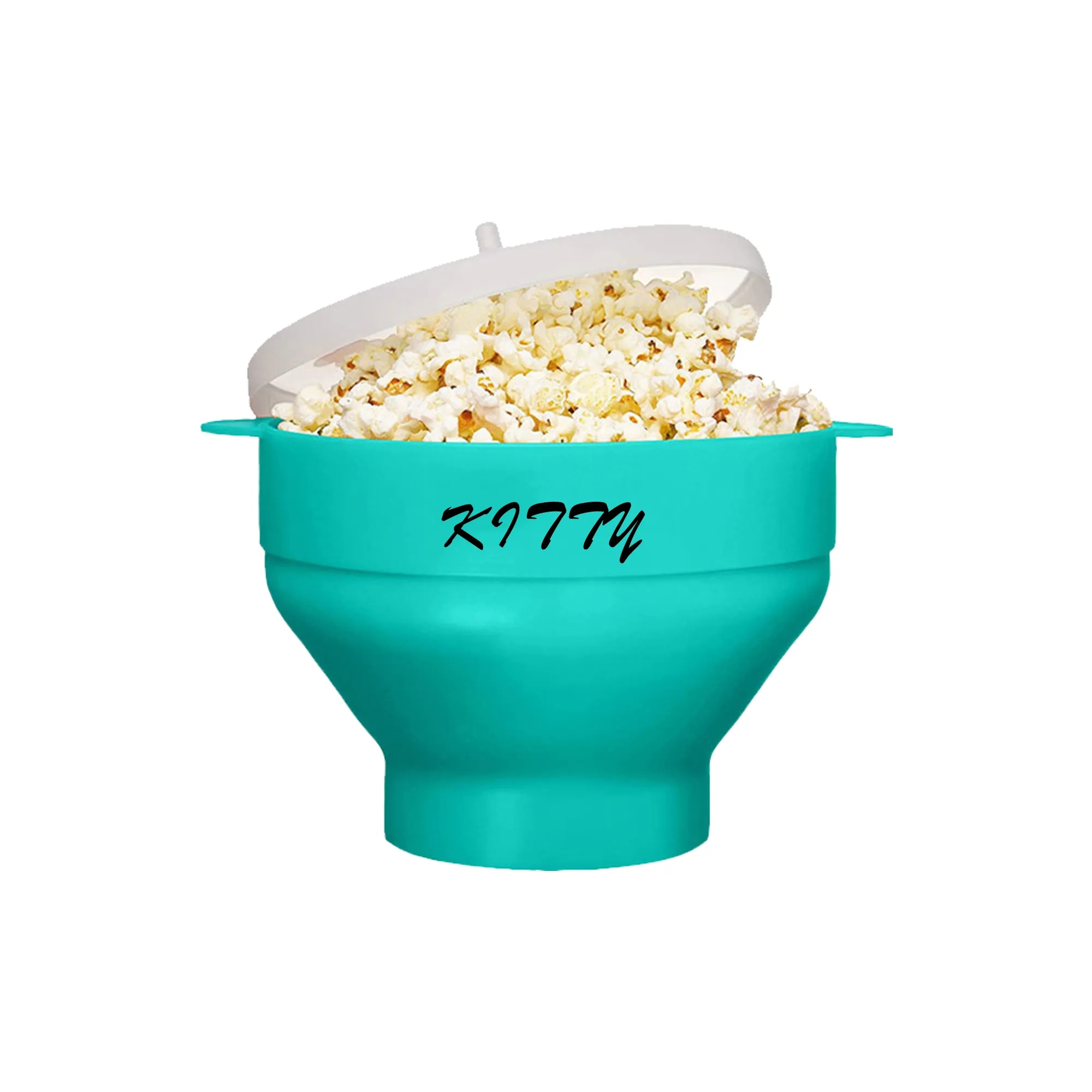 Collapsible Microwave-Safe Silicone Popcorn Bucket 2