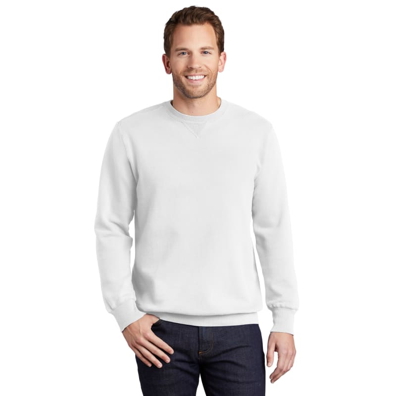 Port & Company Beach Wash Garment-Dyed Crewneck Sweatshirt, custom hoodie or sweatshirt with logo imprint 73
