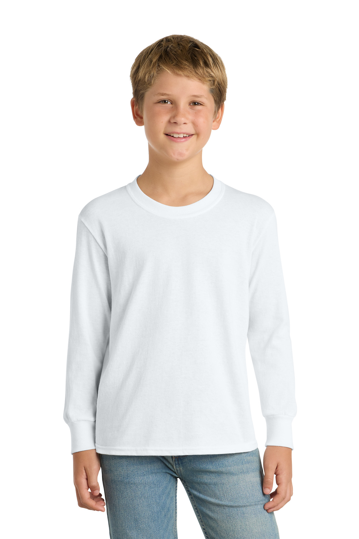 Port & Co Youth Long Sleeve Core Cotton Tee. PC54YLS 51