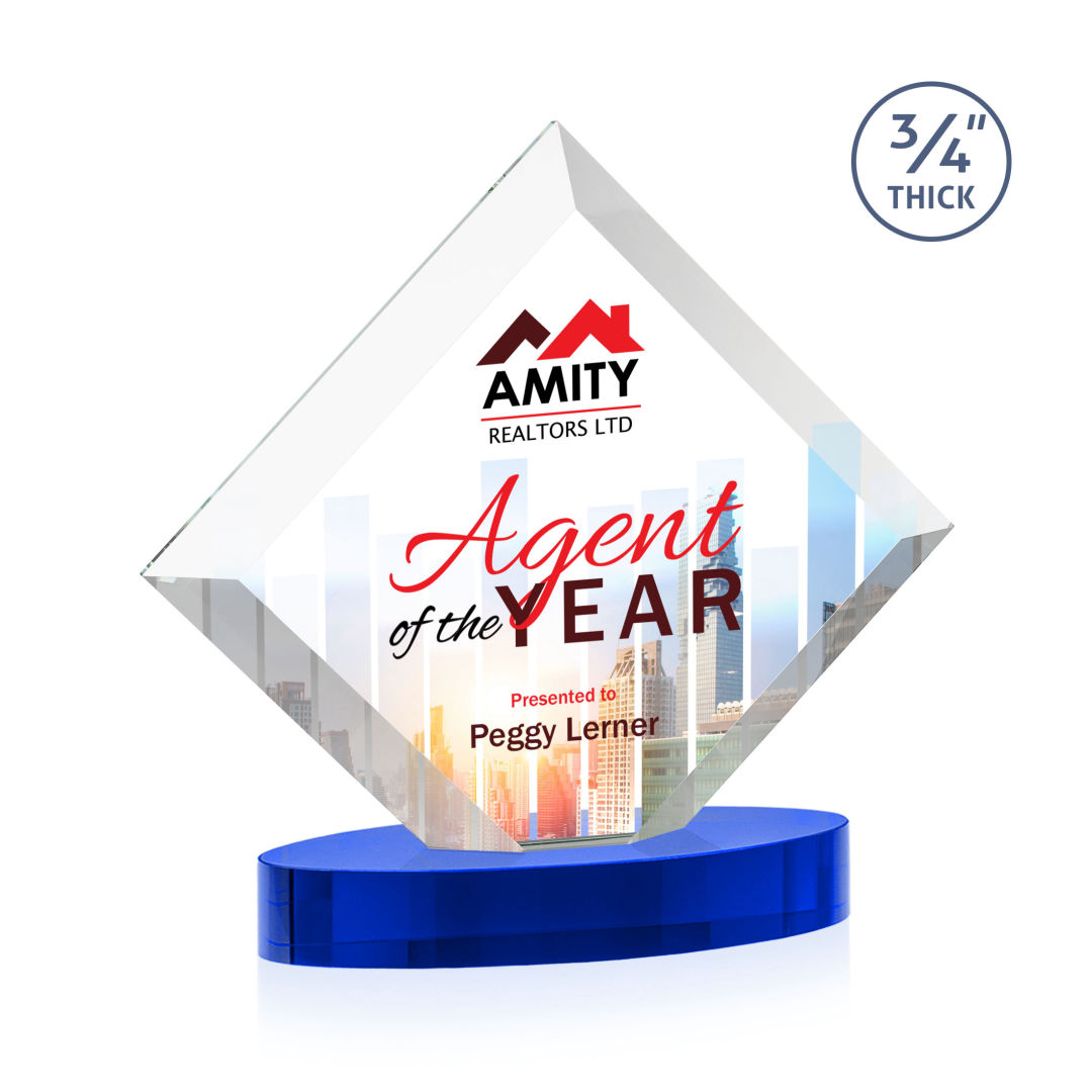 Belaire VividPrint™ Award on Alberton Base - Blue 6